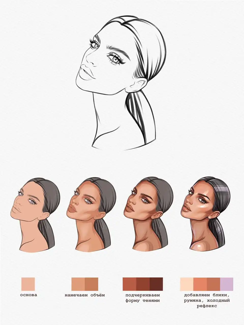 Palettes for face and hair COLOR PALETTE MINI LESSON 11 palettes for face and hair color palette mini lesson (2) 34492