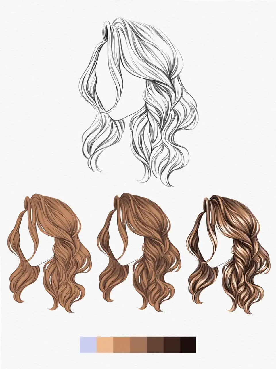 Palettes for face and hair COLOR PALETTE MINI LESSON 4 palettes for face and hair color palette ➕ mini lesson (10) 34688