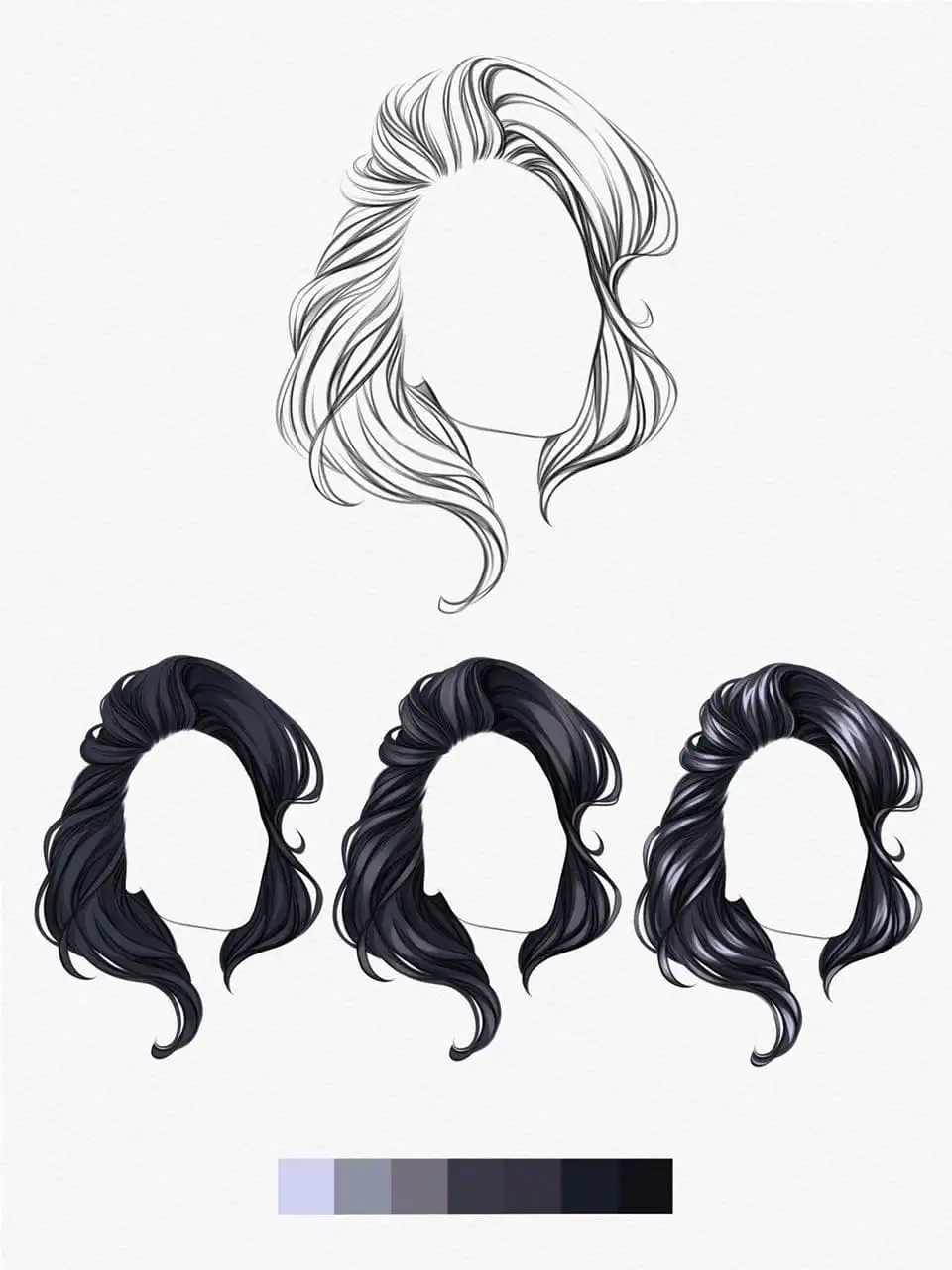 Palettes for face and hair COLOR PALETTE MINI LESSON 6 palettes for face and hair color palette ➕ mini lesson (8) 34552