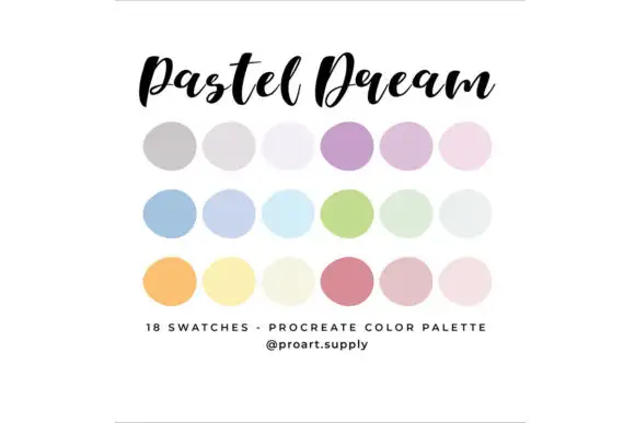 Pastel Dream Procreate Color Palette
