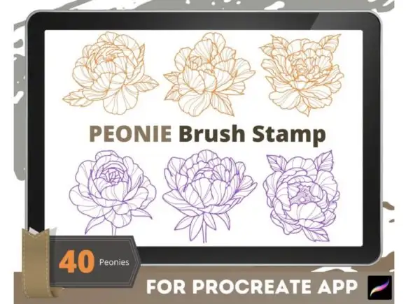 Peony Moth Brush Stamp Procreate Brushes 7 peony moth brush stamp procreate brushes graphics 25944091 2 580x435 21052