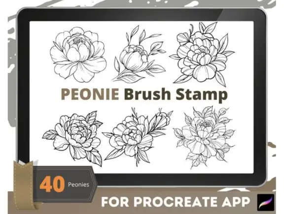 Peony Moth Brush Stamp Procreate Brushes 4 peony moth brush stamp procreate brushes graphics 25944091 5 580x435 21128