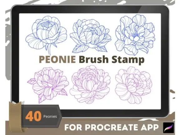 Peony Moth Brush Stamp Procreate Brushes 6 peony moth brush stamp procreate brushes graphics 25944091 6 580x435 21067