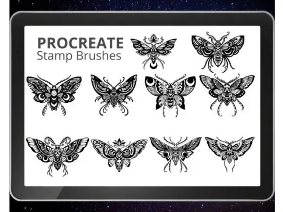 Peony Moth Brush Stamp Procreate Brushes 3 peony moth brush stamp procreate brushes graphics 25944091 9 580x435 21140