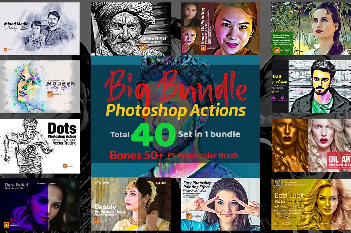Photoshop Actions Bundle by mristudio