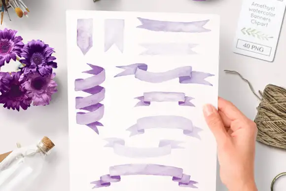 Photoshop Brush Set Watercolor Banners Including Purple Bonus Files 3 photoshop brush set watercolor banners including purple bonus png files by by lef 1 580x387 19427