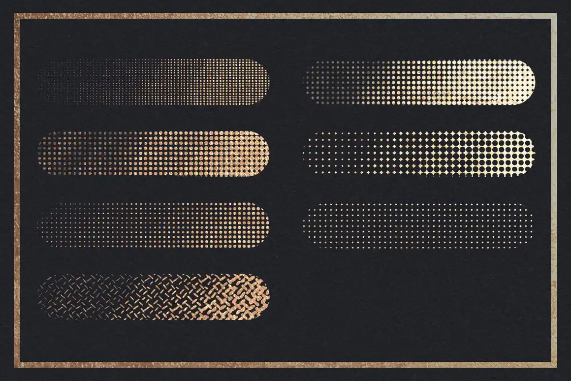 Pressure Sensitive Halftone Brushes 4 pressure sensitive halftone brushes (6) 34862