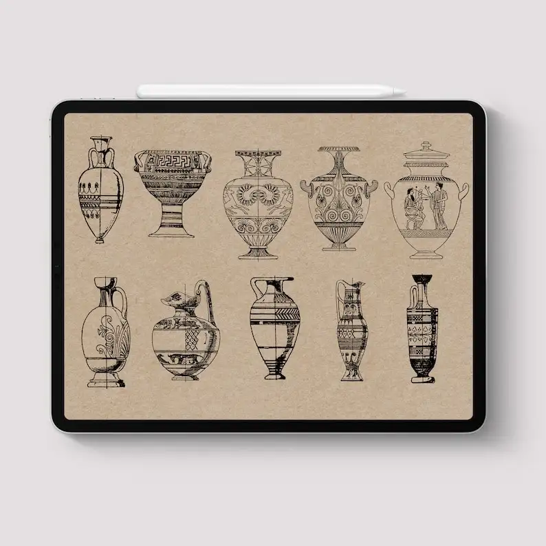 Procreate 39 Ancient Greek Stamps Tattoo 5 procreate 39 ancient greek stamps tattoo (3) 15773