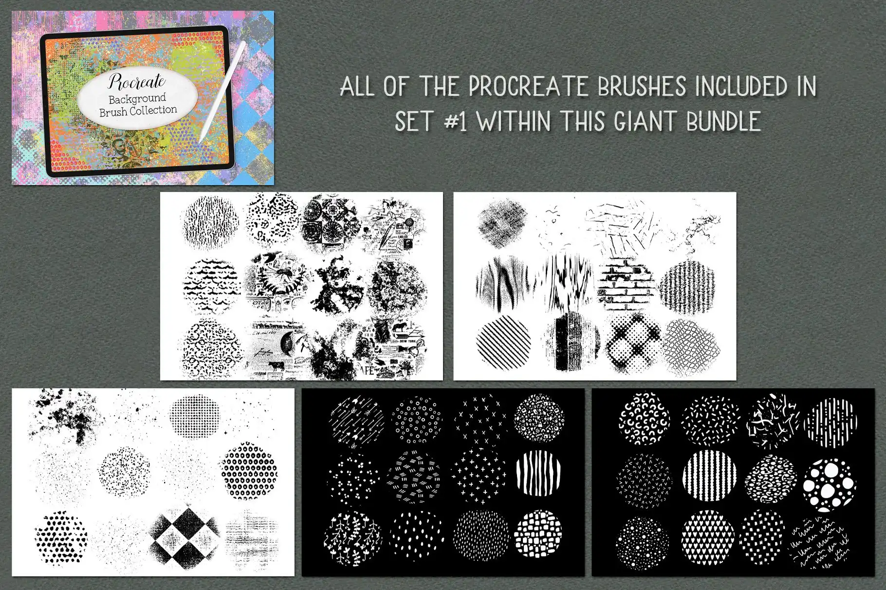 Procreate Background Brushes Big BUNDLE 6 procreate background brushes big bundle (4) 33524