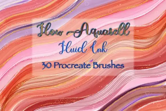 Procreate Brush Fluid Ink Watercolor