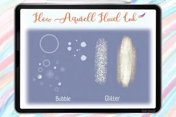 Procreate Brush Fluid Ink watercolor 10 procreate brush fluid ink watercolor graphics 14810865 7 580x387 32494
