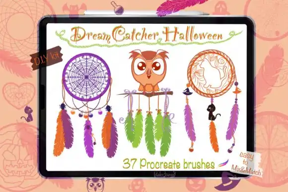 Procreate Brush Halloween DreamCatcher