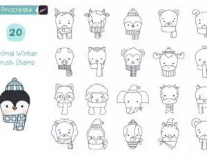 procreate brush stamp animal cute winter graphics 17786949 1 1 580x387 32725