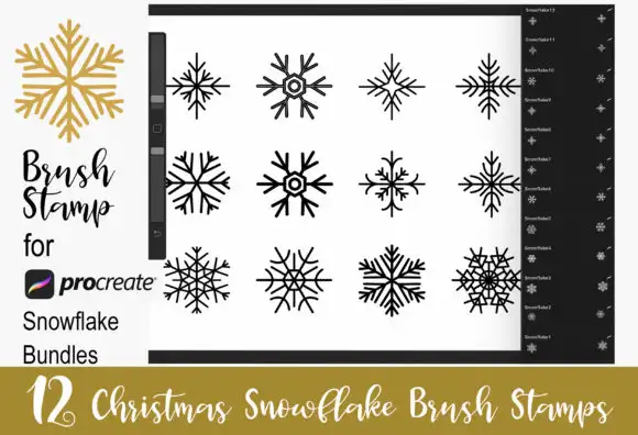 Procreate Brush Stamp Christmas Ornament
