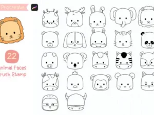 procreate brush stamp cute animal face graphics 12040138 1 1 580x387 32729
