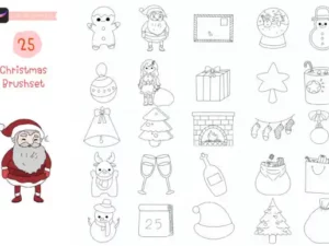 procreate brush stamp cute christmas set graphics 20829571 1 1 580x387 32623