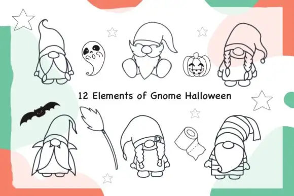 Procreate Brush Stamp Gnome Halloween 5 procreate brush stamp gnome halloween graphics 17178003 1 580x387 16236