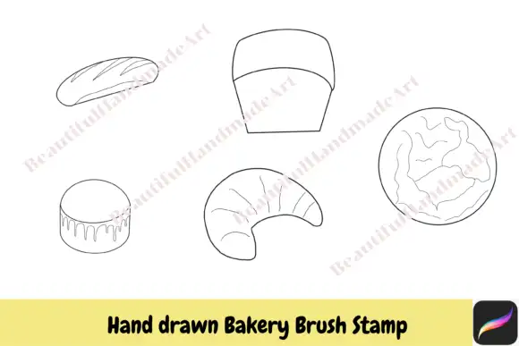 Procreate Brush Stamps Bakery Hand Drawn 5 procreate brush stamps bakery hand drawn 1 18078