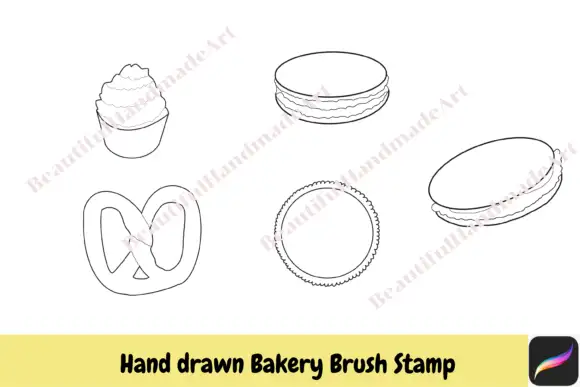 Procreate Brush Stamps Bakery Hand Drawn 4 procreate brush stamps bakery hand drawn 2 18121