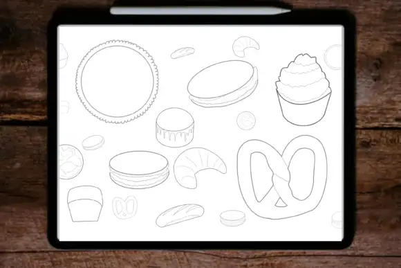 Procreate Brush Stamps Bakery Hand Drawn 3 procreate brush stamps bakery hand drawn 3 18369