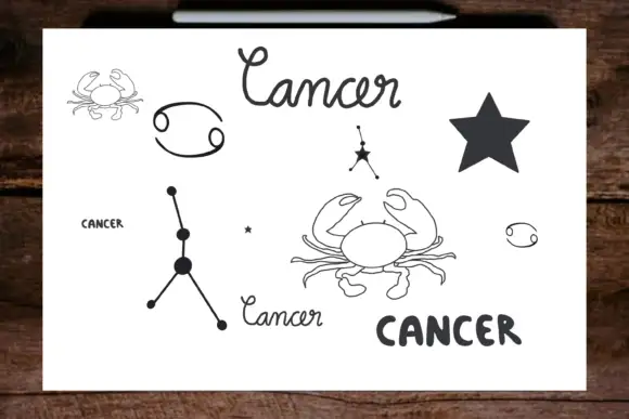 Procreate Brush Stamps Cancer Zodiac 3 procreate brush stamps cancer zodiac 2 18339