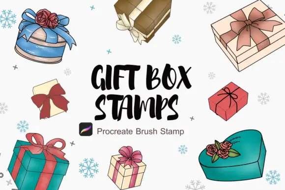 Procreate Brushes Stamp  15 Box Gifts