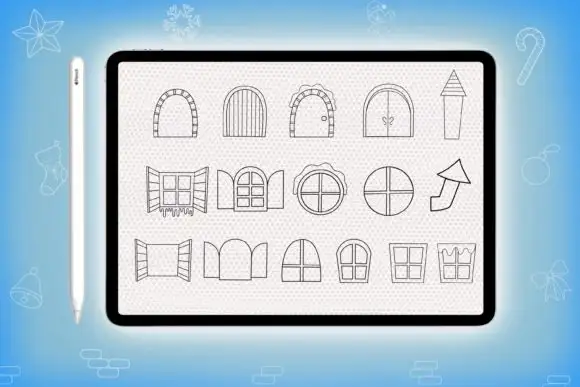Procreate Build Christmas House Brushes 6 procreate build christmas house brushes graphics 20162180 10 580x387 24106