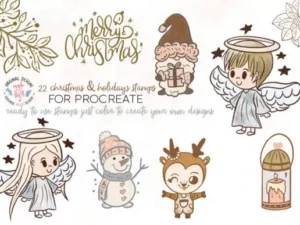 procreate christmas stamps graphics 18114652 580x387 30819