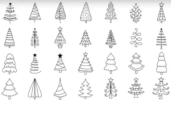 Christmas Procreate Brushes 4 procreate christmas tree brushes 2 24545