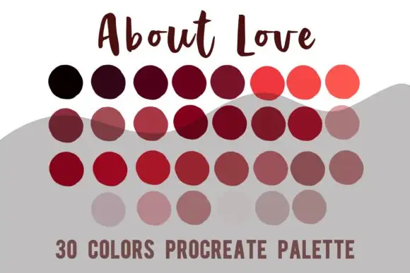Procreate Color Palette About Love