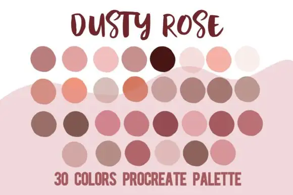 Procreate Color Palette Dusty Rose