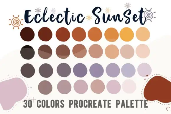 Procreate Color Palette Eclectic Sunset