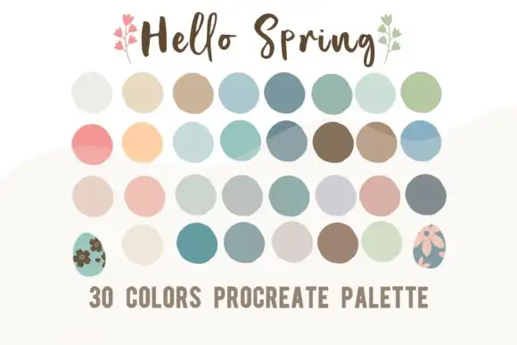 Procreate Color Palette Hello Spring
