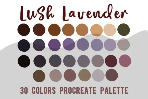 Procreate Color Palette Lush Lavender