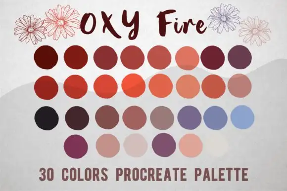 Procreate Color Palette Oxy Fire