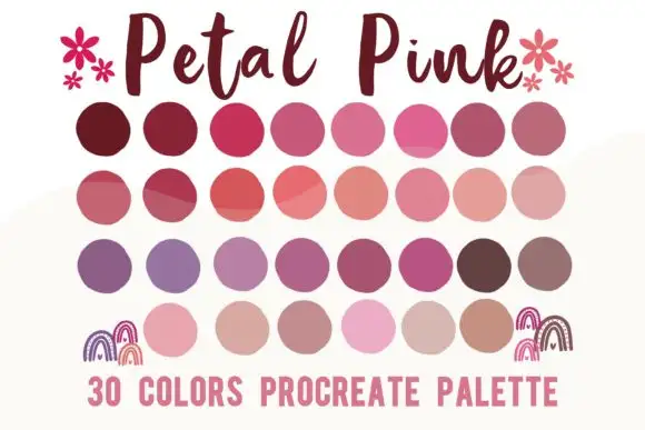 Procreate Color Palette Petal Pink