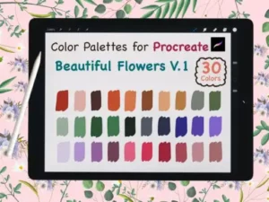 procreate color palettebeautyflowerv1 graphics 7445556 1 1 580x387 34017
