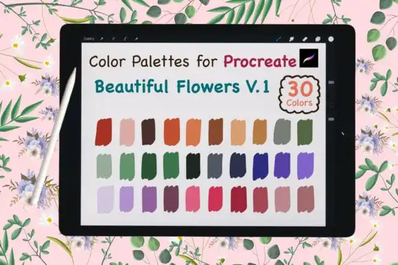 Procreate Color Palette Beauty Flower V1