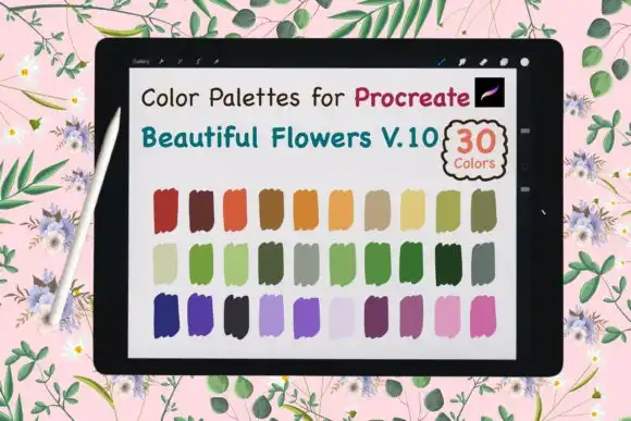 Procreate Color Palette Beauty Flower V10