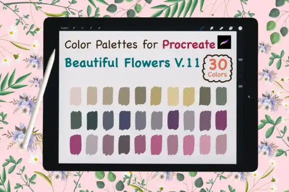 Procreate Color Palette Beauty Flower V11