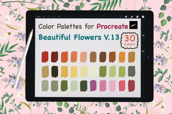 Procreate Color Palette Beauty Flower V13