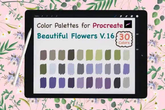 Procreate Color Palette Beauty Flower V16
