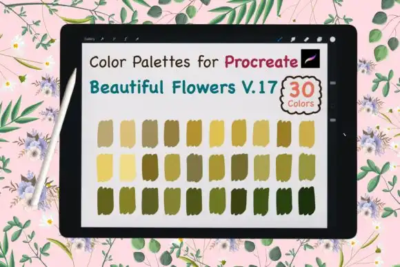 Procreate Color Palette Beauty Flower V17