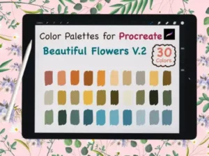 procreate color palettebeautyflowerv2 graphics 7445631 1 1 580x387 33994