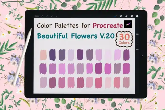 Procreate Color Palette Beauty Flower V20