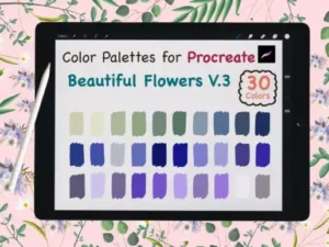 procreate color palettebeautyflowerv3 graphics 7469876 1 1 580x387 33991