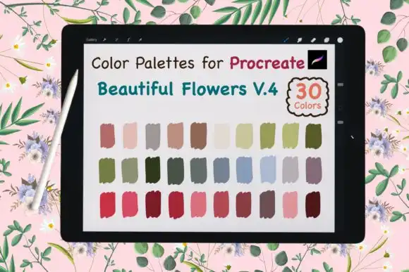 Procreate Color Palette Beauty Flower V5