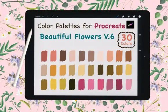 Procreate Color Palette Beauty Flower V6