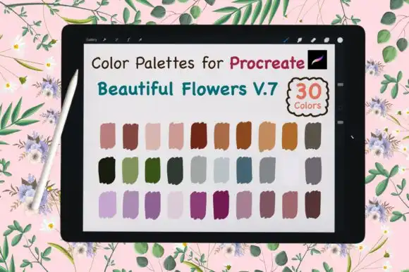 Procreate Color Palette Beauty Flower V7