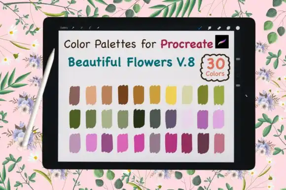 Procreate Color Palette Beauty Flower V8